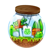 ❤️ Terrario, Piante, Verde, Barattolo, Natura, Miniatura, Ecosistema telegram sticker