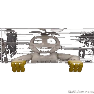 🤩 Chica Five Nights at Freddy's 奇卡, Five Nights at Freddy's, 电子玩偶, 恐怖, 电子游戏, 令人毛骨悚然 telegram sticker