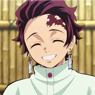😁 Kamado Tanjiro Demon Slayer Anime, Thanh gươm diệt quỷ, Tanjiro, Nhân vật, Manga, Cười telegram sticker