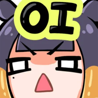😠 OI angry, anime, cartoon, expression, annoyed telegram sticker