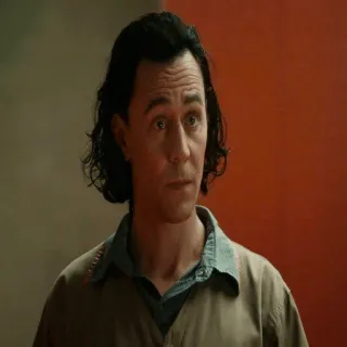 😶 Loki Loki, Marvel, Tom Hiddleston, character, Marvel Cinematic Universe, portrait telegram sticker