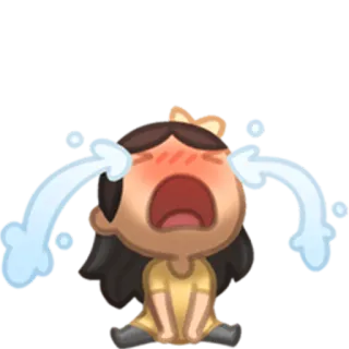 😭 menangis, sedih, emosi, kesal, karakter, kartun telegram sticker