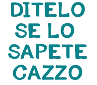 😳 DITELO
SE LO
SAPETE
CAZZO italiano, texto, vulgar whatsapp sticker