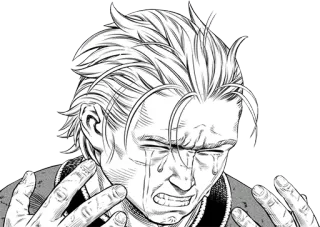 😭 плач, грустный, манга, аниме, эмоция, слезливый telegram sticker