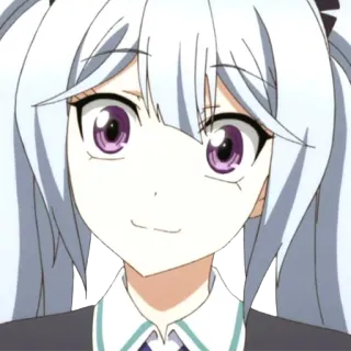 🙂 Anime, Fille, Personnage, Mignon, Portrait telegram sticker