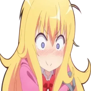 😳 Gabriel White Tenma Gabriel Dropout anime, menina, loira, animada, fofa telegram sticker