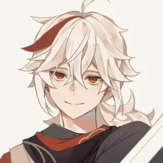 😏 Kaedehara Kazuha Genshin Impact Anime, Genshin Impact, Kaedehara Kazuha, Personnage telegram sticker