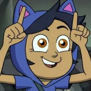 😺 Luz Noceda The Owl House Luz Noceda, The Owl House, cat ears, cartoon, Disney, character telegram sticker