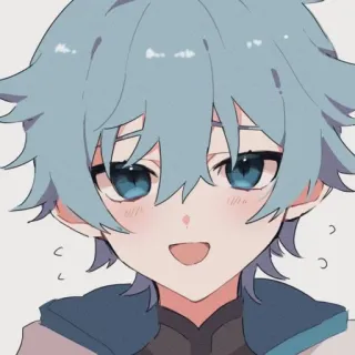 😅 anime, boy, cartoon, cute, sticker telegram sticker