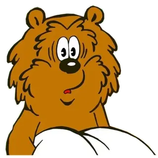 😕 Urso desenho animado, Urso marrom, Adesivo animal, Desenho fofo, Animal engraçado telegram sticker