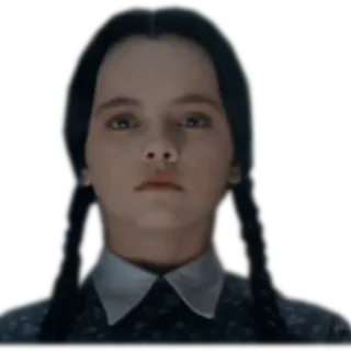 😐 Wednesday Addams The Addams Family mercredi, famille addams, personnage, série tv telegram sticker