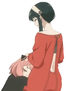 ❤️ Anya Forger, Yor Forger Spy x Family Anya, Yor, Spy x Family, Anime, Dễ thương, Gia đình, Hoạt hình telegram sticker