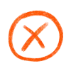 ❌
