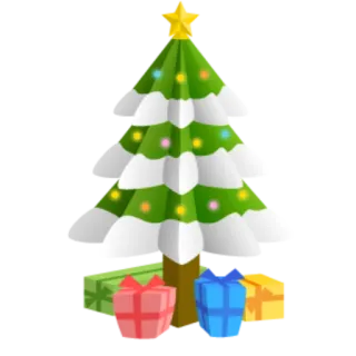 ☃️ christmas tree, holiday, presents, celebration, new year, festive telegram sticker