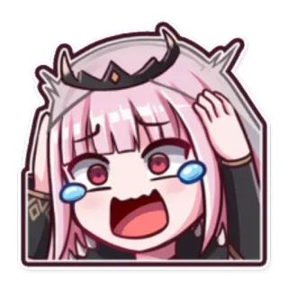 😱 anime, girl, cry, sad, kawaii, emotional telegram sticker