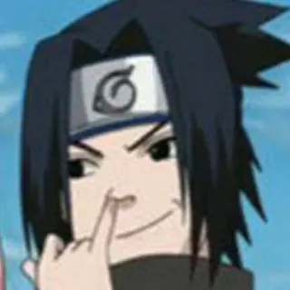 🙂 Sasuke Uchiha Naruto Anime, Naruto, Sasuke, Uchiha, Drôle, Sticker telegram sticker