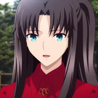 🥰 Rin Tohsaka Fate/stay night Anime, Cartone animato, Ragazza, Carina, Rin Tohsaka telegram sticker