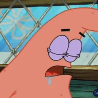 🍦 Patrick Star SpongeBob SquarePants patrick, triste, dessin animé, pleurer, spongebob, nickelodeon telegram sticker