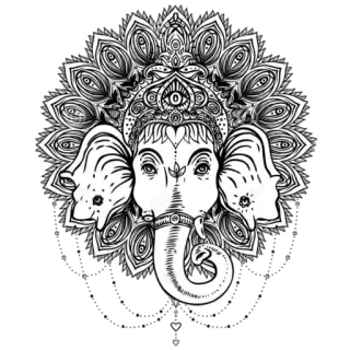 💓 Ganesha Ganesha, Hindu, Dewa, Gajah, Tuhan, Dewa Hindu telegram sticker