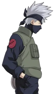 🥷 Kakashi Naruto anime, ninja, kakashi, naruto, cartoon telegram sticker