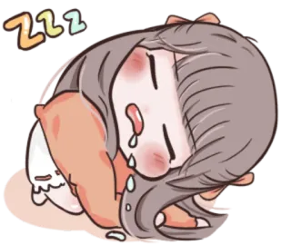😴 ZZZ 睡眠, 眠い, zzz, 漫画, アニメ, 疲れた, 可愛い telegram sticker