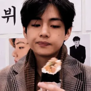 🔈 V 뷔 kpop, bts, v, kim taehyung, chanteur telegram sticker