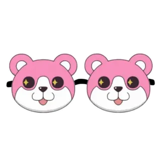 😎 glasses, pink, bear, cute, animal, accessories telegram sticker