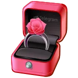 π Telegram ring, verloving, bruiloft, roos, liefde, aanzoek, juwelen whatsapp sticker