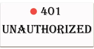 👽 401 UNAUTHORIZED fout, ongeautoriseerd, internet, 401 telegram sticker