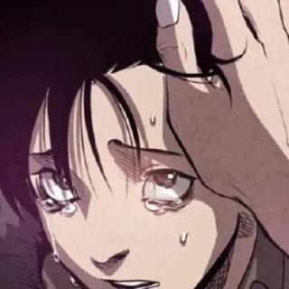 ➖ anime, manga, crying, sad, tears, webtoon telegram sticker