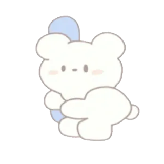🍦 urso, fofo, animal, adesivo telegram sticker