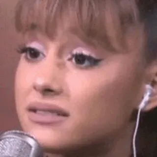 🍸 Ariana Grande beroemdheid, zangeres, popster, muzikant, artiest, artiest, vrouw whatsapp sticker