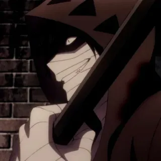 🩸 Isaac Foster (Zack) Angels of Death anime, character, hoodie, weapon, scythe telegram sticker