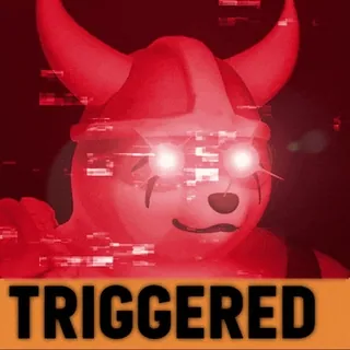 🤬 TRIGGERED トリガー, 怒り, ミーム, 漫画, 赤 telegram sticker