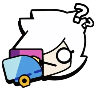 🎭 Colette Brawl Stars videogioco, gioco per cellulare, personaggio, ragazza, fan telegram sticker