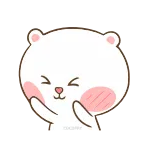 😝 bear, cute, kawaii, cartoon, animal, sticker telegram sticker