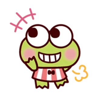 😁 Keroppi frog, Keroppi, Sanrio, cartoon, cute telegram sticker