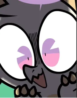 😍 dibujos animados, animado, expresión, impactado, sorpresa telegram sticker