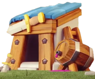 🏠 axe, cartoon, barrel, building, sword telegram sticker