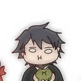 🐾 sticker, anime, jongen, cartoon whatsapp sticker