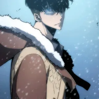 💎 Sung Jin-Woo Solo Leveling Anime, Manhwa, Aksi, Fantasi, Sung Jin-Woo, Solo Leveling, Karakter whatsapp sticker