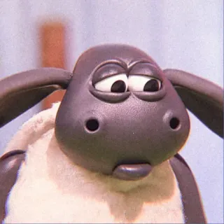 🧸 Shaun the Sheep アニメ, ひつじ, アニメーション, ひつじのショーン, 動物 telegram sticker