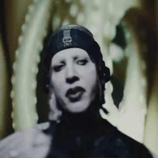 🌟 Marilyn Manson певец, музыкант, знаменитость, портрет, мужчина telegram sticker