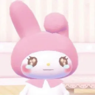🥺 My Melody My Melody, Sanrio, kawaii, lindo, conejo, rosa telegram sticker