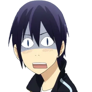 😧 Yato Noragami anime, noragami, yato, funny, scared telegram sticker