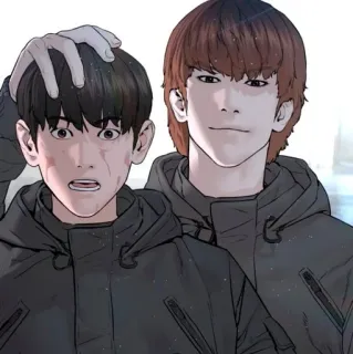 😲 Аниме, Манга, Персонажи, Дружба telegram sticker