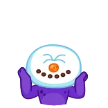 🙂 Pupazzo di neve, Cartone animato, Inverno, Carino, Felice telegram sticker
