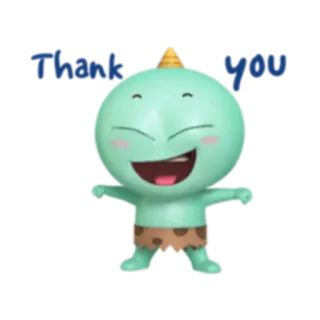 🙏 Thank you obrigado, fofo, monstro, amigável telegram sticker