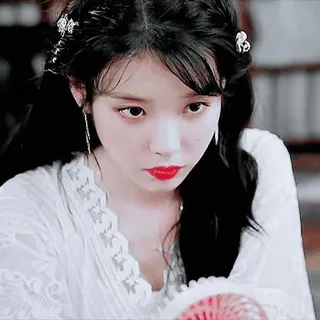 🤨 IU korean, actress, singer, celebrity, beauty telegram sticker