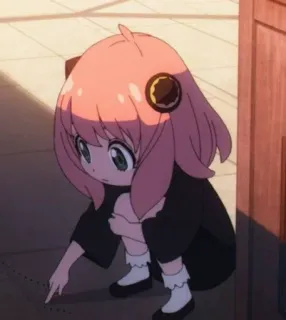 🥺 Anya Forger Spy x Family Anime, Cartoon, Süß, Kind, Anya, Spy x Family telegram sticker